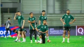 «الأخضر» يختتم تحضيراته للبحرين … وآل سعد والشنقيطي يواصلان التأهيل