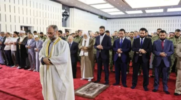 صلاة العيد في «قصر الشعب»… والشرع يهنئ «شعب سوريا العظيم»