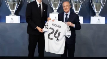 دين هويسين يُقدَّم رسمياً لاعباً جديداً في ريال مدريد