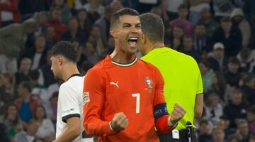 هدف رونالدو في مرمي المانيا بنصف نهائي دوري الامم الاوروبية