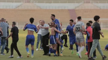 احتفالات مجنونة لكهرباء الإسماعيلية بعد التأهل للممتاز