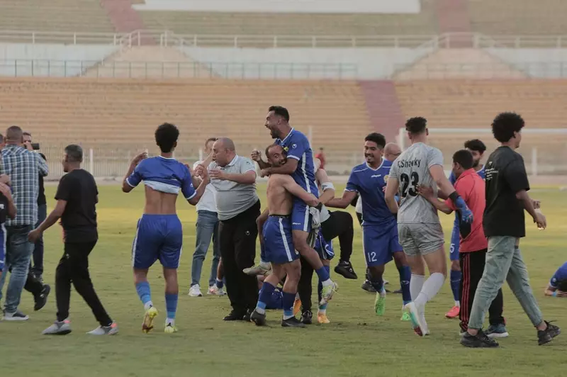 احتفالات مجنونة لكهرباء الإسماعيلية بعد التأهل للممتاز