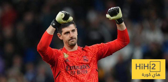 شاهد موقع اصابة كورتوا وفترة الغياب المتوقعه عن ريال مدريد