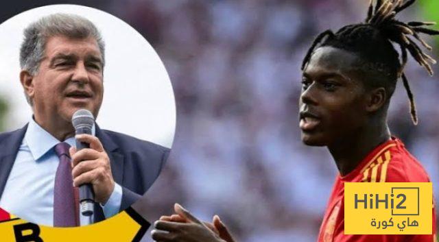 لابورتا يصل معسكر منتخب إسبانيا من أجل نيكو ويليامز.. صور