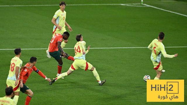 احصائيات الشوط الاول من مباراة اسبانيا و البرتغال
