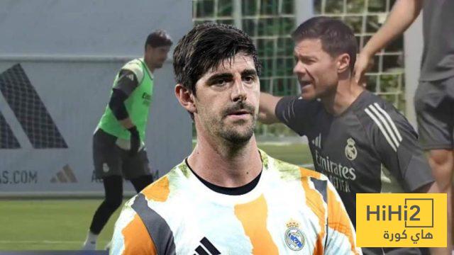 ألونسو يفاجئ كورتوا بهذا الطلب في التدريب الأول!