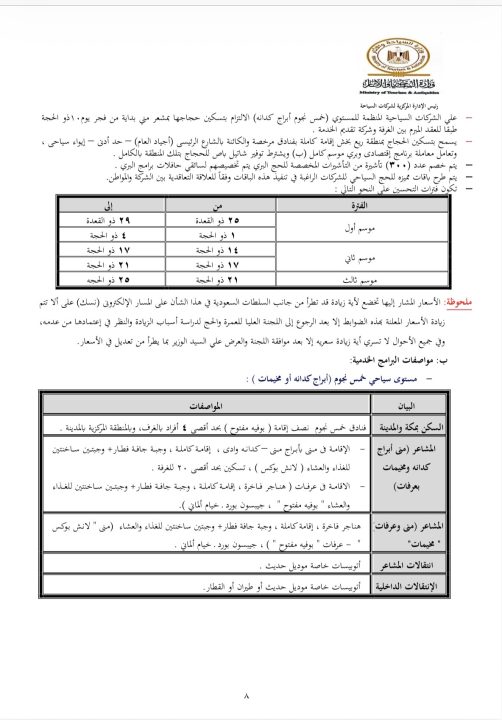 الحج السياحي 2026.. تعرف على الأسعار الجديدة والضوابط وآخر فرصة للتسجيل قبل 4 نوفمبر 1447هـ