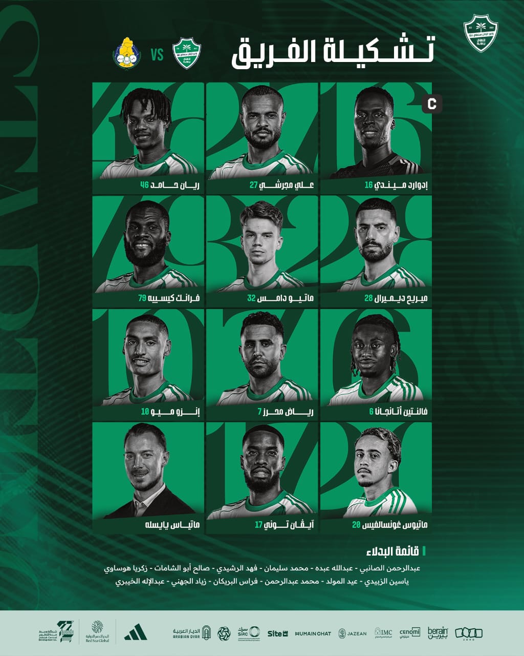 ثنائي الأهلي السعودي.. محرز وتوني على خط المواجهة ضد الغرافة القطري في أبطال آسيا للنخبة