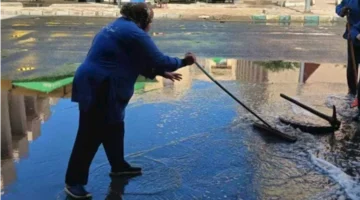 الطقس السيئ.. ألسن عين شمس تزيل آثار الأمطار وترفع درجة الاستعداد – (صور)