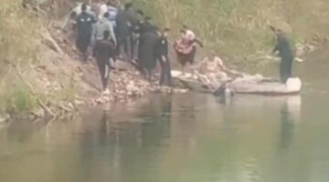 انتشال جثمان طفل غريق من نهر النيل ببنها وسط حزن الأهالي