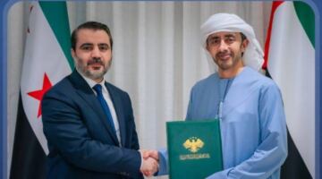 رئيس الدولة يتلقى رسالة خطية من الرئيس السوري تسلمها عبدالله بن زايد.