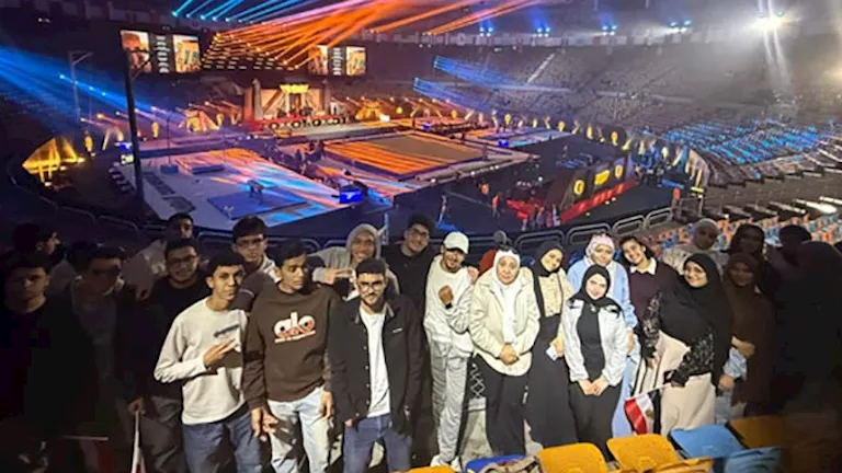 جامعة القاهرة الأهلية تُشارك في افتتاح بطولة كأس العالم للجمباز الفني