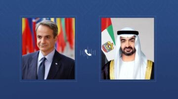 محمد بن زايد يناقش هاتفياً مع الرئيس الروسي ورئيس وزراء اليونان تداعيات الاعتداءات الإيرانية