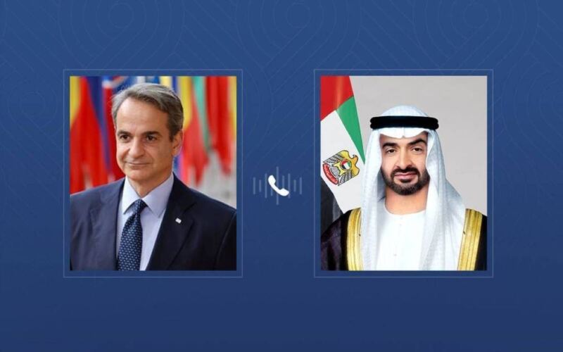 محمد بن زايد يناقش هاتفياً مع الرئيس الروسي ورئيس وزراء اليونان تداعيات الاعتداءات الإيرانية