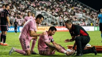 إصابة ميسي مع إنتر ميامي تثير القلق قبل كأس العالم 2026                                                                                                                                                    25/05/2026 09:49 ص                                                                                                                                                    ألقى خروج الأرجنتيني ليونيل ميسي مصابًا بظلاله على فوز إنتر ميامي المثير أمام فيلادلفيا يونيون بنتيجة 6-4