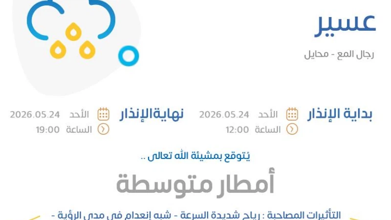 الأرصاد: إنذارات جوية الأحد من أمطار رعدية في 3 مناطق بينها مكة المكرمة | طقس العرب