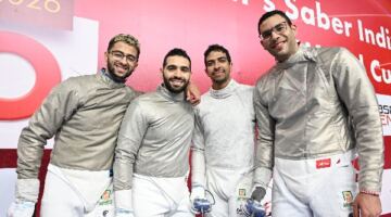 اليوم..ختام منافسات بطولة كأس العالم لسلاح السيف للرجال بالقاهرة
                                                
                                                
                                                    24/05/2026 10:55 ص
                                                
                                                
                                                    انطلقت اليوم منافسات اليوم الختامي لبطولة كأس العالم لسلاح السيف للرجال والتي تستضيفها مصر خلال الفترة ما بين 22 وحتى 24 مايو الجاري