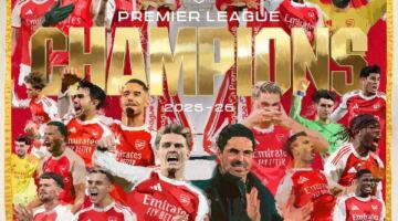 رئيس وزراء بريطانيا يحتفل بتتويج أرسنال بالدوري الإنجليزي                                                                                                                                                    20/05/2026 10:19 ص                                                                                                                                                    حرص رئيس الوزراء البريطاني كير ستارمر على تهنئة نادي أرسنال عقب تتويجه رسميًا بلقب الدوري الإنجليزي الممتاز