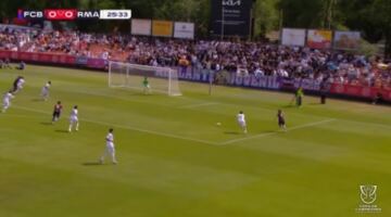 شباب برشلونة يسجل الهدف الأول في مرمى ريال مدريد بنهائي كأس الأبطال 24/05/2026 12:38 م سجل فريق برشلونة الهدف الأول في مرمى ريال مدريد، في نهائي كأس الأبطال.