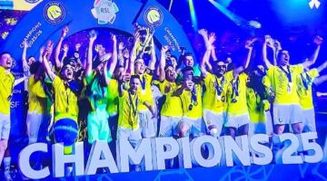 لقطات من تتويج النصر بلقب الدوري السعودي للمحترفين 22/05/2026 12:02 ص حسم فريق النصر لقب الدوري السعودي للمحترفين عقب الفوز على فريق