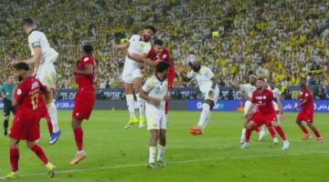 ليلة حسم اللقب.. النصر يتقدم على ضمك بالشوط الأول في الدوري السعودي 21/05/2026 09:53 م انتهت أحداث الشوط الأول من مواجهة فريقي النصر وضمك بتقدم النصر بنتيجة 1-0، على