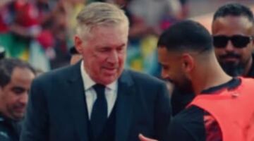 بالأحضان .. لقطة مميزة بين محمد صلاح وأنشيلوتي في مباراة البرازيل ومصر | شاهد
                                                
                                                
                                                    07/06/2026 04:26 ص
                                                
                                                
                                                    شهدت مباراة منتخب مصر والبرازيل الودية لقطة مميزة جمعت النجم المصري محمد صلاح بالمدير الفني الإيطالي كارلو أنشيلوتي ، على ملعب
