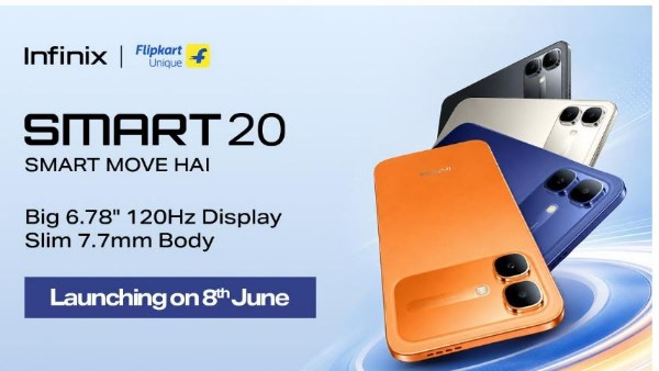 بقدرة شحن جبارة.. إليك أهم مواصفات هاتف Infinix Smart 20 قبل انطلاقه رسميا