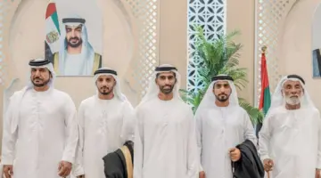 خالد بن سعود يحضر أفراح المسافري في رأس الخيمة