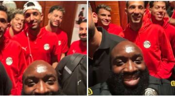 ضابط شرطة أمريكي يلتقط صورًا تذكارية مع لاعبي منتخب مصر في كأس العالم                                                                                                                                                    11/06/2026 09:03 ص                                                                                                                                                    حرص ضابط الشرطة الأمريكي إيريك على التقاط صور تذكارية مع لاعبي منتخب مصر، في لفتة ودية قبل مغادرة بعثة الفراعنة فندق الإقامة.