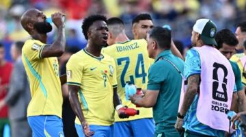 كأس العالم 2026 .. فينيسيوس يُعيد البرازيل للمباراة بهدف التعادل أمام المغرب                                                                                                                                                       14/06/2026 01:53 ص                                                                                                                                                       عاد منتخب البرازيل إلى أجواء المباراة ونجح في إدراك التعادل أمام المغرب خلال المواجهة المقامة بينهما ضمن منافسات الجولة الأولى