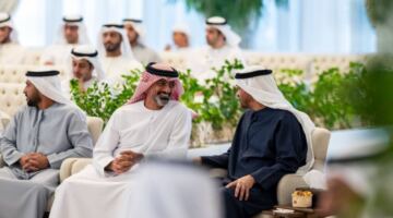 رئيس الدولة يبحث ملفات مشتركة خلال استقباله ولي عهد عجمان في أبوظبي