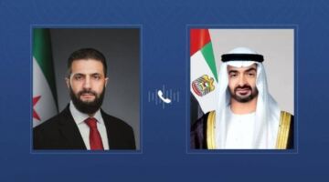 مباحثات هاتفية رفيعة المستوى بين رئيس الدولة والرئيس السوري لتعزيز التعاون الإقليمي