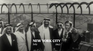 محطات بارزة في مسيرة الشيخ راشد بن سعيد خلال زيارته التاريخية لأمريكا