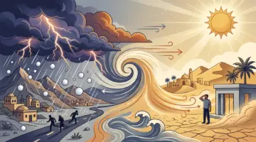 تحذيرات جوية من طقس متقلب يجمع بين الحرارة المرتفعة والعواصف الرعدية في عدة مناطق
