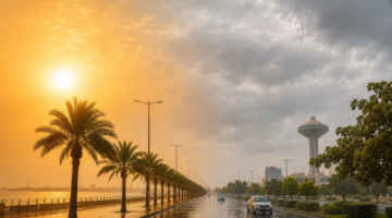 تحذيرات الأرصاد من تقلبات جوية حادة وأمطار رعدية تضرب 5 مناطق سعودية