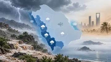 تحذيرات جوية من سيول رعدية تضرب 15 منطقة سعودية خلال الساعات المقبلة