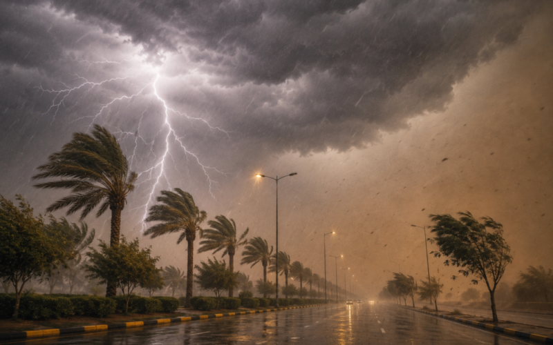 تحذيرات من طقس مضطرب في 8 مناطق مع اشتداد الأمطار الرعدية مطلع الأسبوع