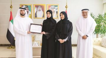 راشد بن حمدان يحتفي بإنجاز الفريق الطلابي في البطولة الآسيوية للروبوتات