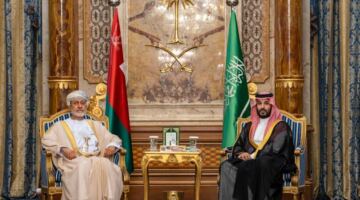 لقاء ثنائي بين محمد بن سلمان وسلطان عمان في مدينة جدة السعودية