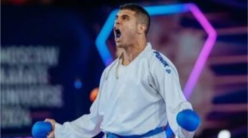 يوسف بدوي يحصد الميدالية البرونزية في منافسات الكاراتيه بدورة ألعاب البحر المتوسط